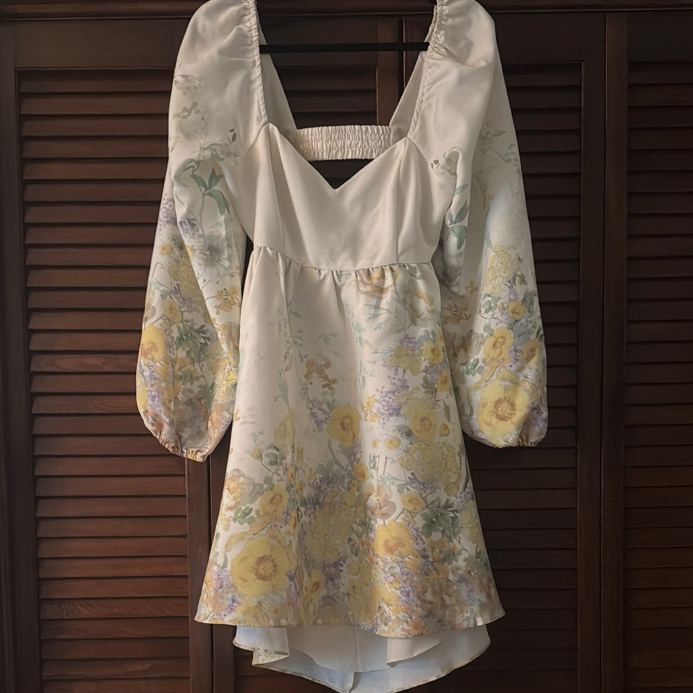 Floral Puff Sleeve Dress